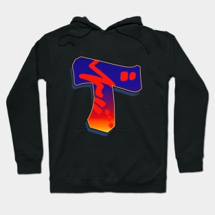 Letter T - Night Sky Hoodie